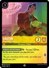Lorcana FOIL Gaston - Despicable Dealer - Ursula's Return  010