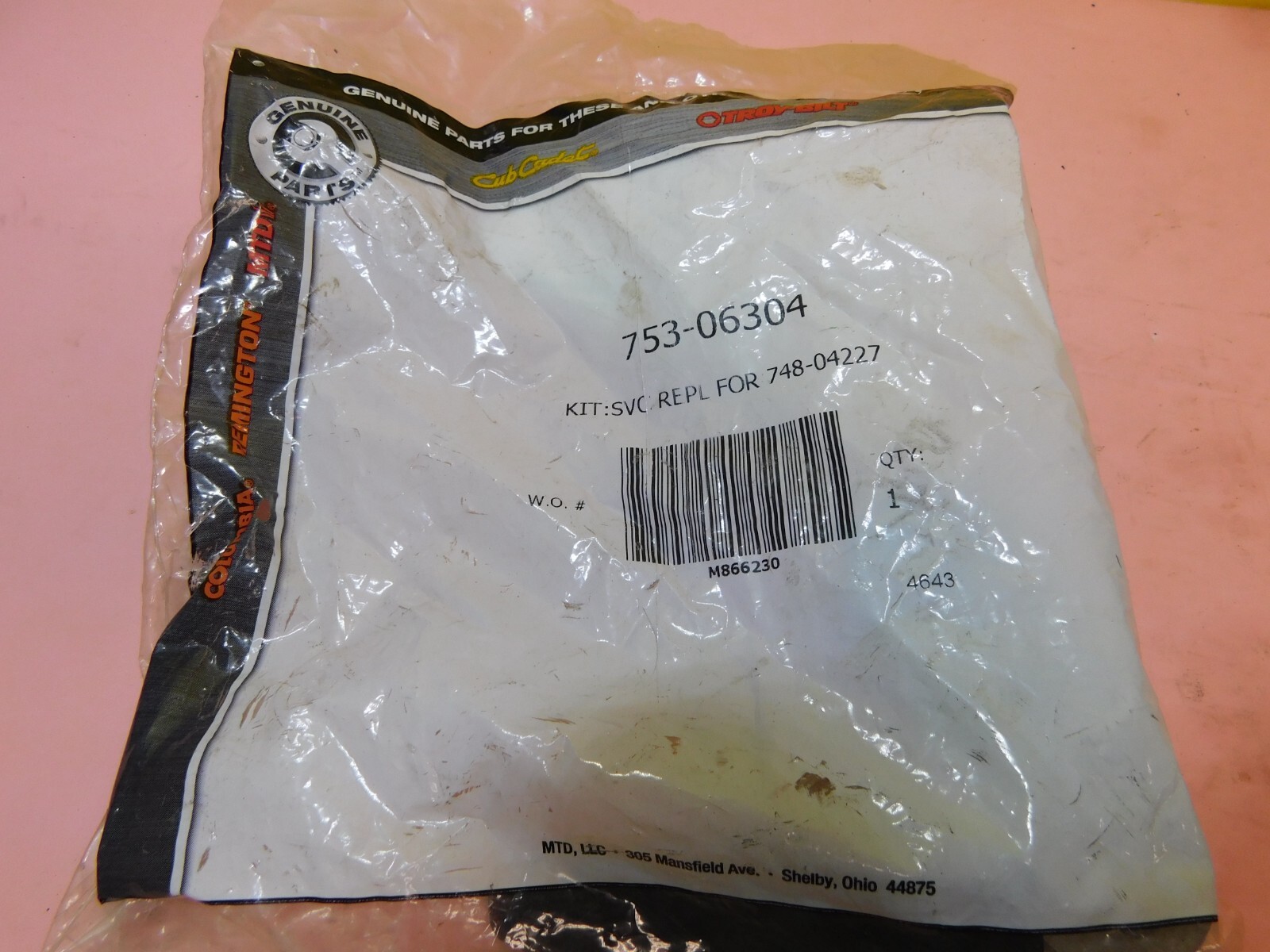 MTD 753-06304 Service Replacement Kit For Troy-Bilt & Other MTD Lawn Mowers - Genuine OEM Part