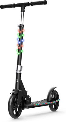 2-Wheel Kick Scooter, Sturdy Wide Deck, Height Adjustable Handlebar, Rear Brake,