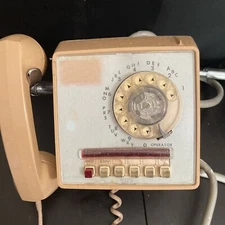 GTE Automatic Electric 186W 5 Line Button Key Rotary Dial Desk Phone Telephone