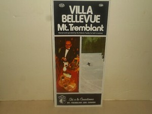 VILLA BELLEVUE Mt. Tremblant SKI Resort Brochure 1972 Quebec CANADA Travel Paper