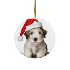 Sealyham Terrier Puppy - Ceramic Christmas Ornament - Printed in USA