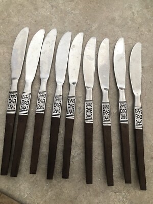 Vintage MCM Eterna La Joya Knives Set of 9 VGUC