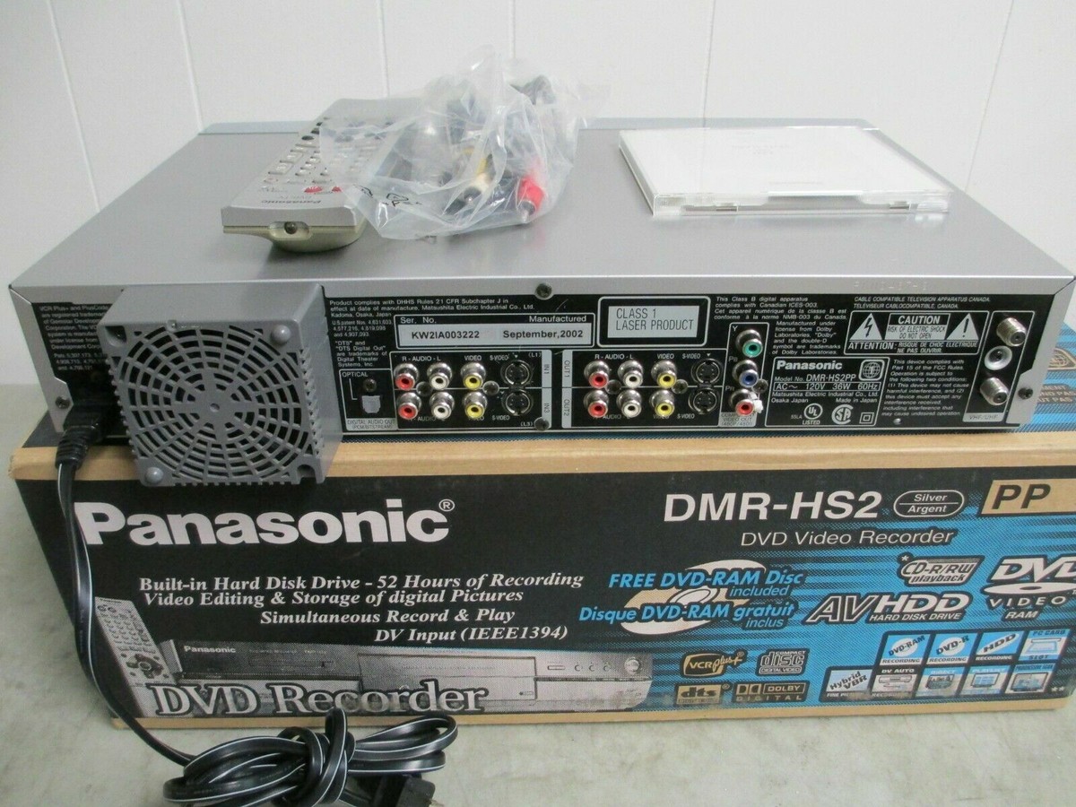 Panasonic DMR-HS2 DVDレコーダー Amazon.com: Panasonic DMR-HS2 Progressive-Scan DVD Recorder