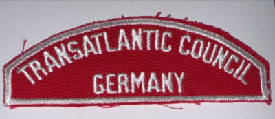 Boy Scout RWS Red & White Strip Transatlantic Council Germany