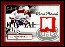 2006-07 Upper Deck Beehive Matted Materials Saku Koivu Montreal Canadiens #MM-SK