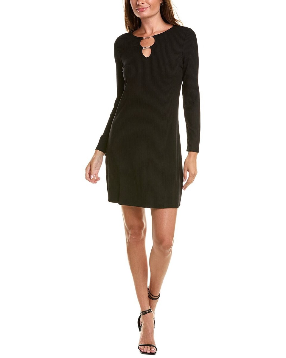 Isaac MIZRAHI Mini Sweaterdress - Black - Medium Isaac MIZRAHI Mini Sweaterdress - Black - Medium