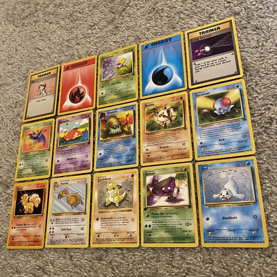 15 Original Vintage WOTC Pokmon Cards WOTC 1999 Shadowless, 1st Edition Cards | eBay 15 Original Vintage WOTC Pokmon Cards WOTC 1999 Shadowless, 1st Edition Cards | eBay
