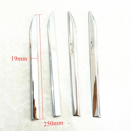 4Pcs Car Front Side Fender Cover Chrome Door Dagger Emblem Trim Accessories - Afbeelding 2 van 16
