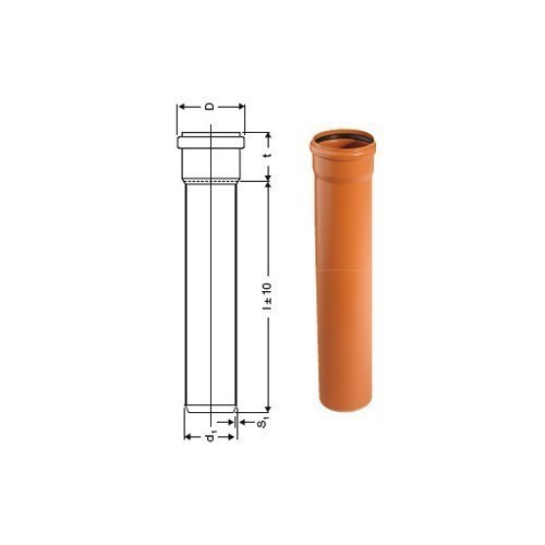 Ostendorf KG Rohr DN250 2000mm 2m KGEM Abwasserrohr Kanalrohr Schachtrohr - Bild 5 von 8