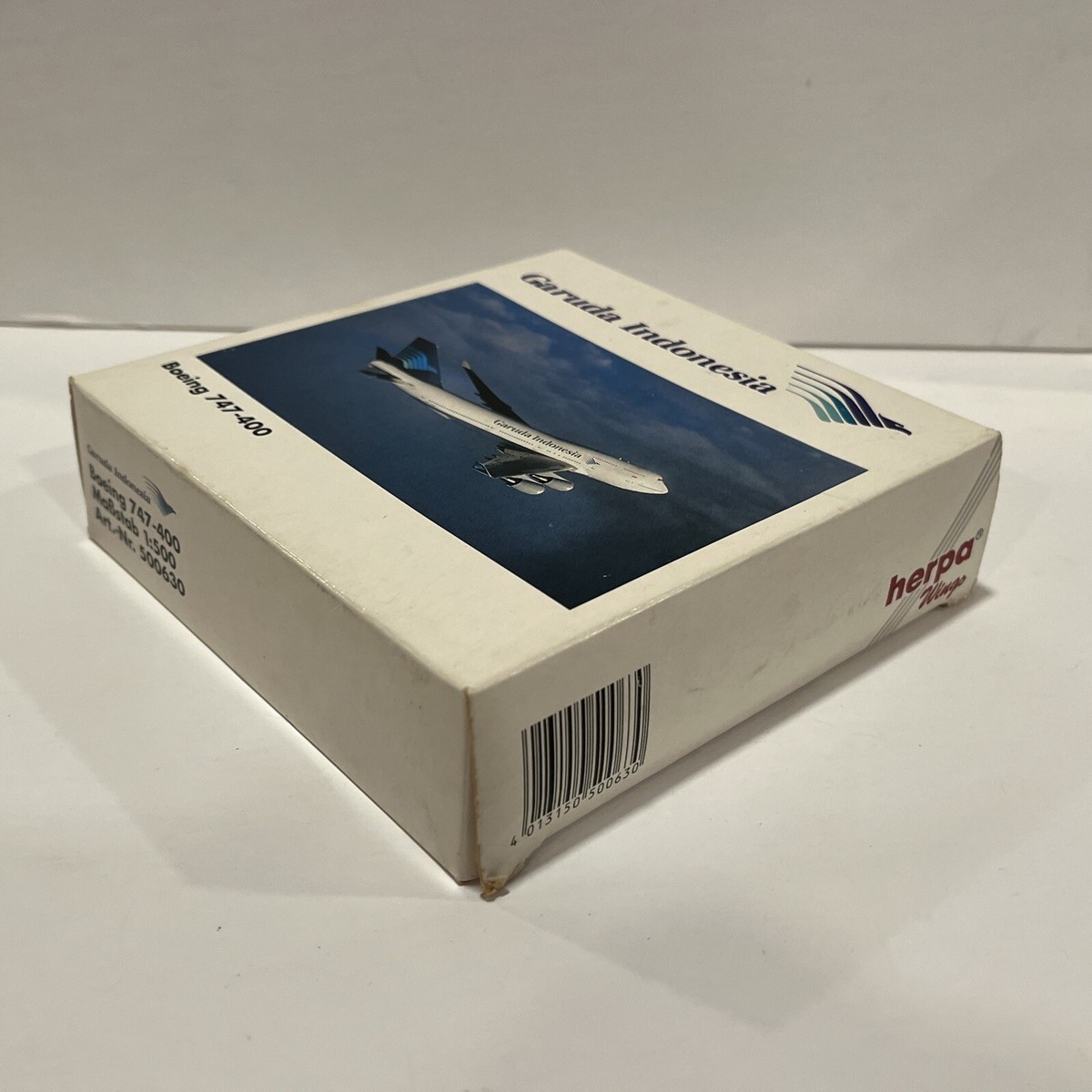航空機・ヘリコプター Boeing 747-400 Garuda 1:500 1:500 Herpa Garuda Indonesia Airlines Boeing 747 Jet Toy