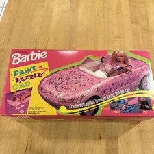 1993 RARE NIB BARBIE PAINT’N DAZZLE CAR Create Outrageous Looks For Barbie &CAR