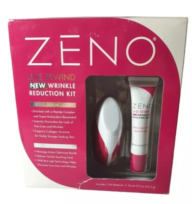 ZENO Line Rewind New Wrinkle Reduction Kit Serum & Device New