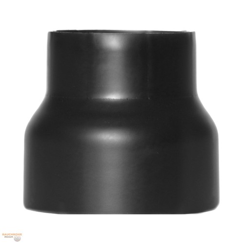 Rauchrohr / Ofenrohr Reduzierung 220mm - 200mm schwarz Kaminrohr Ofen Rohr