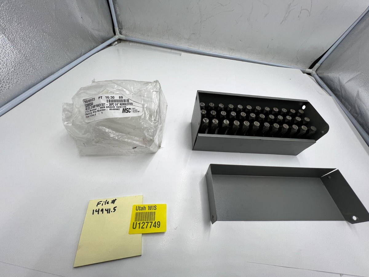 C.H. Hanson 21628 Steel Stamps Letters & Numbers 1/4