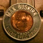 Max Buskirk Shell Choice!  1954-D Lincoln Wheat Cent 1c Lucky Penny.    (#9288)