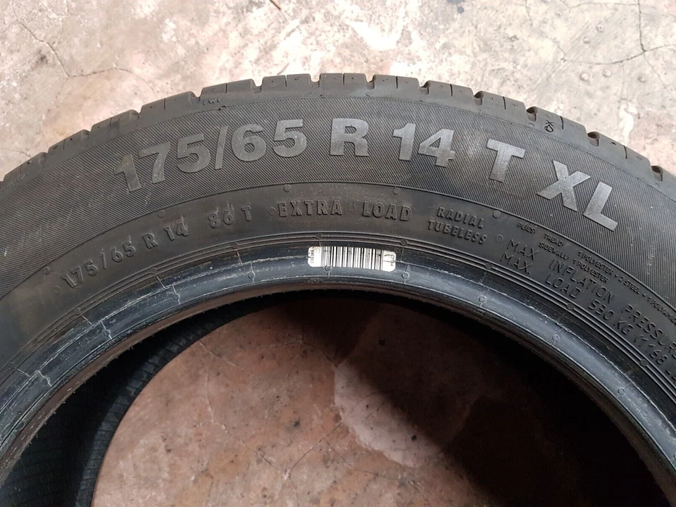 4 x Sommerreifen 175/65 R14 86T XL Continental ContiEcoContact 5  #24022 - Bild 3 von 4