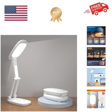 LED Desk Lamp for Office Home Battery Operated Lamp Rechargeable Lamp Folda...