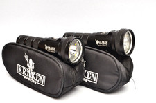2 Kraken Hydra 2500 V2 Underwater Flashlights Focus Light 100&deg; Wide Video