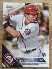 2016 Topps Trea Turner RC Washington Nationals Rookie Card #103. rookie card picture