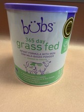 BUBS 365 DAY GRASS FED MILK BASED INFANT FORMULA..0-12 MONTH..567g 20oz OCT2027