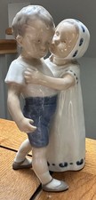 Vintage Bing & Grondahl Porcelain Figurine Love Refused 1614 Denmark