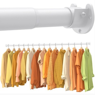 2 Pack Closet Rods for Hanging Clothes, 17-69 Inch No-Cut Stepless Adjustable...