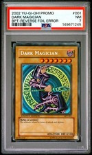 2002 YU-GI-OH! PROMO BPT-COLLECTOR'S TINS REVERSE FOIL ERR DARK MAGICIAN PSA 7