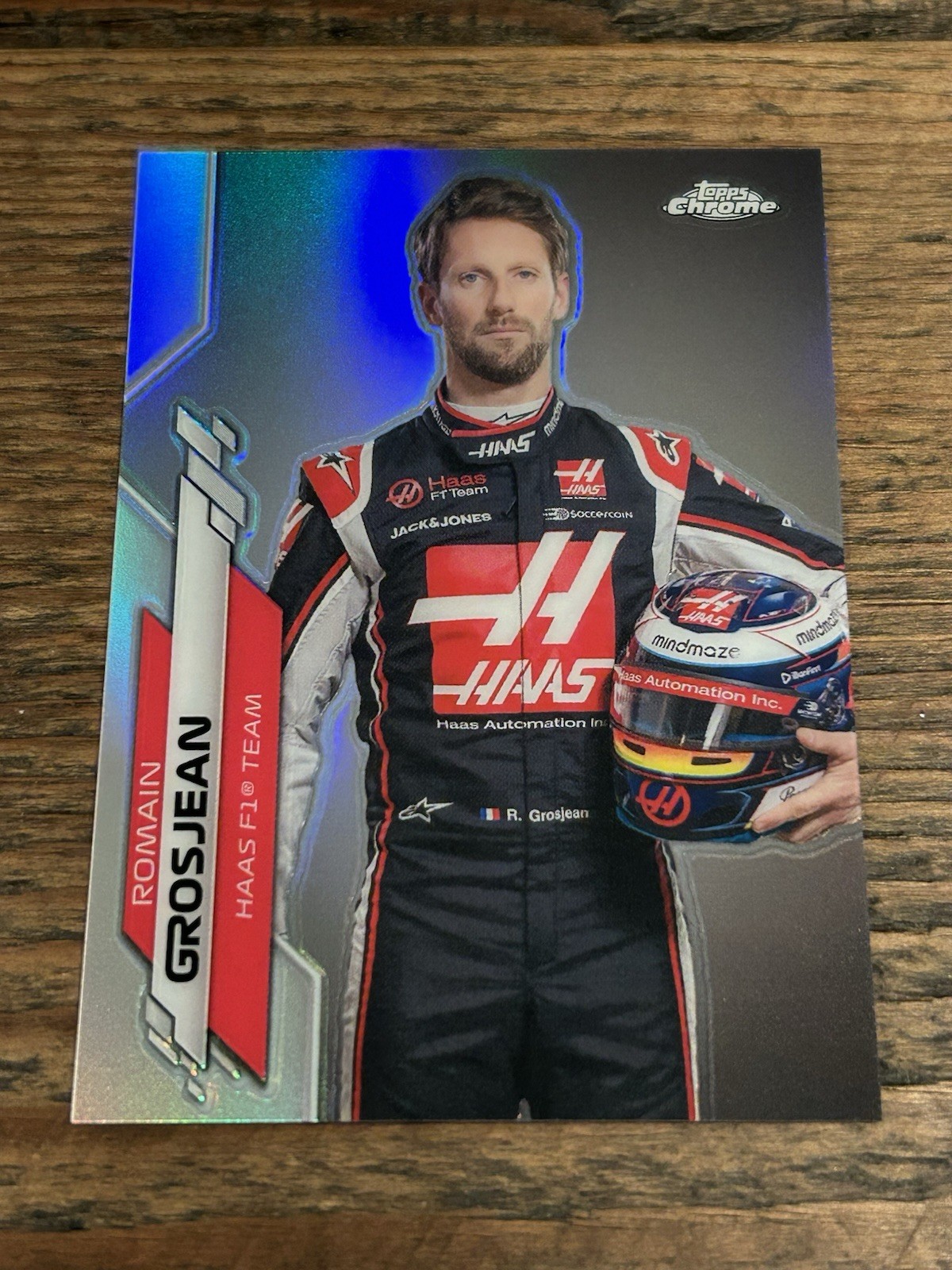 Romain Grosjean 2020 Topps Chrome Formula 1 F1 #17 Refractor