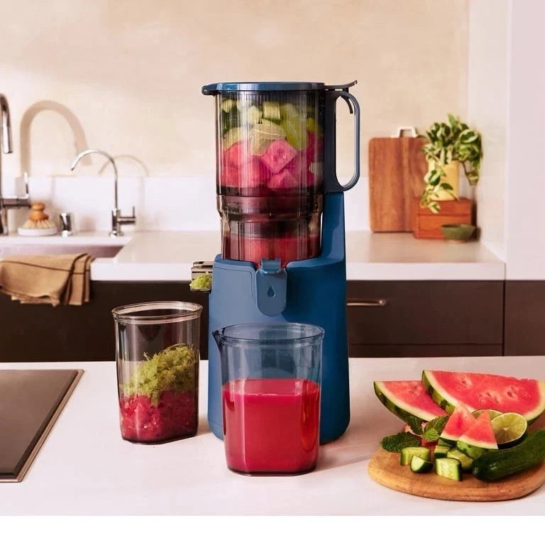 Our Place Cold Press Juicer Blue Slow Masticating Machine High Yield Kit!