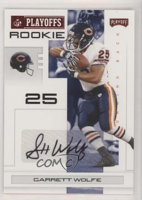 2007 Playoff NFL Playoffs Red Signatures 78/100 Garrett Wolfe Rookie Auto RC 2k1