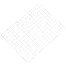 24"x16" Wire Grid Panel 2 Pcs Wall Grid Decorative Board Photo Display White