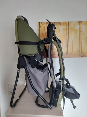 Deuter Kraxe Kid Aircomfort Limited Grün Wandern Kindertrage Transportrucksack