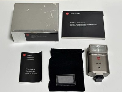 Rare with original box almost unused Leica SF 24D Electronic Flash Unit Titanium