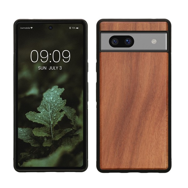 Holz SchutzhüLle FüR Google Pixel 7A Hardcase Tpu Bumper Akazienholz HüLle-image