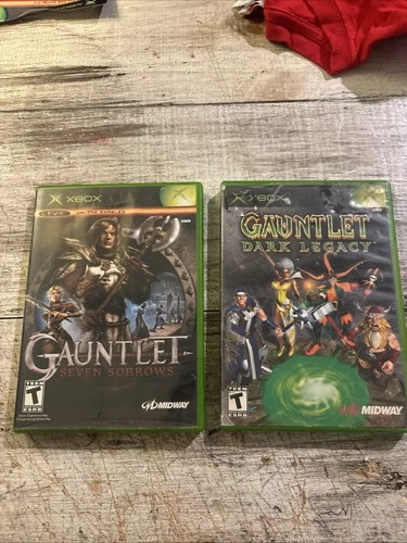 XBOX GUANTLET SEVEN SORROWS AND GUANTLET DARK LEGACY PREOWNED