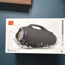 BOOMSB0X4 MINI LED Bluetooth Wireless Portable Boombox Speaker Black