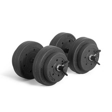 CAP Barbell 40-Pound Adjustable Cement Dumbbell Set   Versatile Vinyl Black