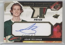 2021-22 SPx Rookie Auto Jersey Patch 26/35 Adam Beckman #AD Patch Auto h9a