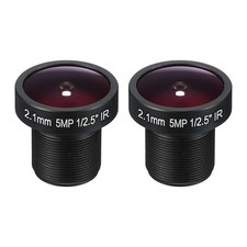 2Pcs 2.1mm CCTV Camera Lens F2.0 Security Camera Lens 160  Wide Angle Lens