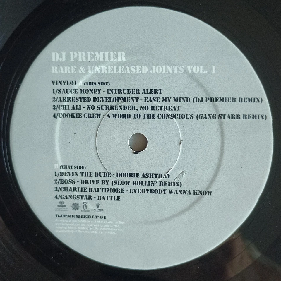 DJ Premier ‎– Rare & Unreleased Joints Vol. 1 2xLP UK-2007 1st PRESS VG+/VG+ - Bild 3 von 4