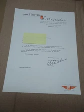 John S Swift Co Lithographers Saint Louis MO 1961 Letterhead