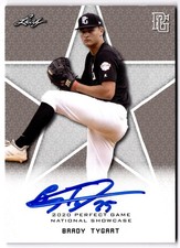 2020 Leaf Perfect Game National Showcase Baseball Brady Tygart #11 Base Auto