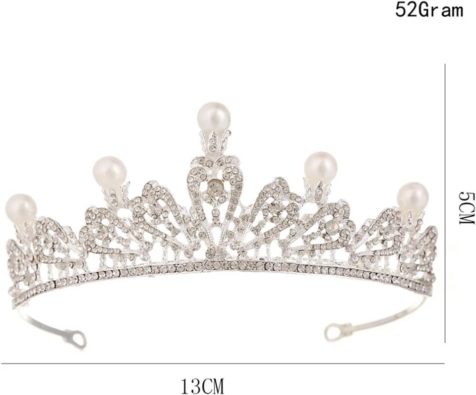 Diadema Da Principessa, Diadema Diadema Da Sposa, Diadema Da Sposa Corona Nuzial - Immagine 2 di 4