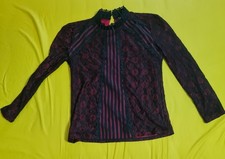 Oberteil-/ Langarmshirt-/ Bluse Gr M-L Schwar...