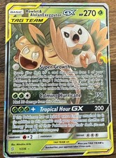 Rowlet & Alolan Exeggutor GX 1/236 Pokemon Unified Minds 2019 Tag Team Holo LP on eBay