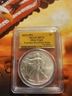 2015 (W) Silver Eagle PCGS MS70 First Day  Strike Gold Label 1/2015