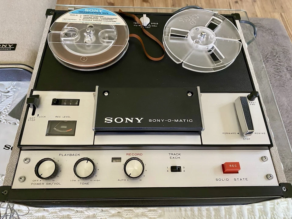 Rare 1970s Sony Demo Reel to Reel Tapecorder TC-105 Very Clean Needs Service - image 2 of 4