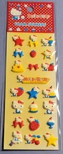 Sanrio Hello Kitty Multicolor Matte Foam Stickers 20 Pieces Animation 2002