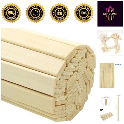 120  Bamboo Craft Sticks - 15.7 Inch Strips for All Your Crafting Needs